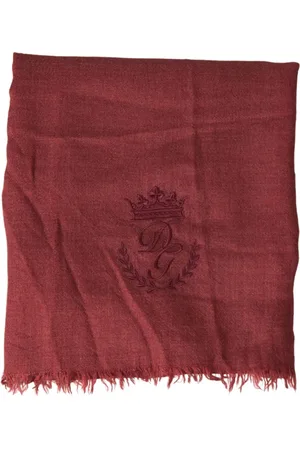 Dolce & Gabbana Accessoires, Heren, Bruin, ONE Size, Kasjmier, Luxe Cashmere Gebreide Franje Sjaal