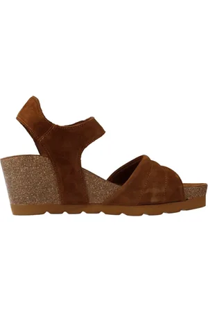 Panama Jack Schoenen, Dames, Bruin, 39 EU, Wedges