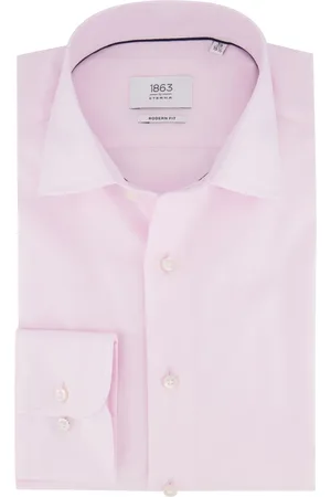 ETERNA Overhemden, Heren, Roze, 5Xl, Katoen, Klassiek Business Overhemd