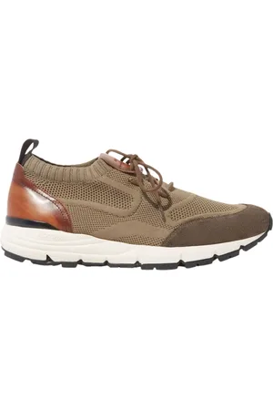 Scarosso Schoenen, Heren, , 41 EU, Suède, Handgemaakte Taupe Sneakers - Robbie