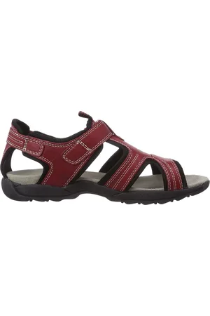 Camel Active Schoenen, Dames, Rood, 36 EU, Leer, Comfortabele Suez Damessandaal