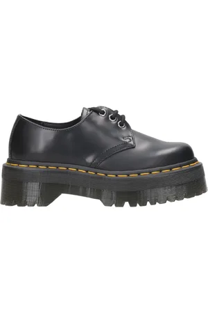 Dr. Martens Schoenen, Heren, Zwart, 38 EU, Leer, 1461 Quad Platform Schoenen