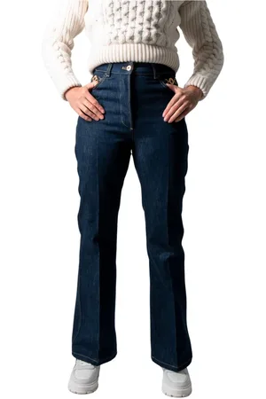 Patou Jeans, Dames, Blauw, L, Denim, Flare Denim Broek in Rodeo