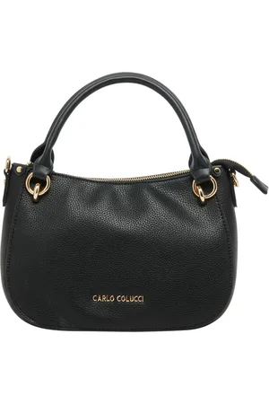 Carlo Colucci Tassen, Dames, Zwart, ONE Size, De Francesco Hobo Tas