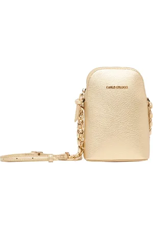 Carlo Colucci Tassen, Dames, Geel, ONE Size, Elegante Mini Tas