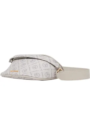 Carlo Colucci Tassen, Dames, Grijs, ONE Size, Stijlvolle Crossbody Tas met Logo Print