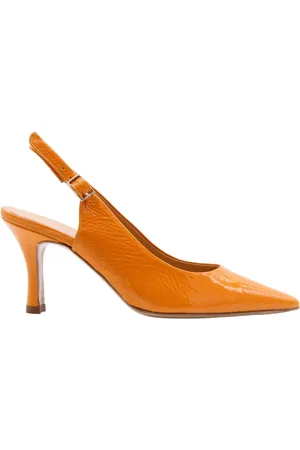 Cristian Daniel Schoenen, Dames, Oranje, 37 EU, Puntacana Peep Toe/Hak