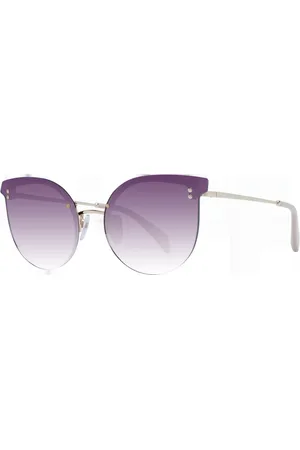 Maje Accessoires, Dames, Geel, ONE Size, Gouden Cat Eye Zonnebril