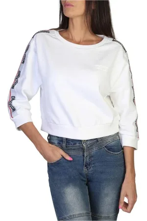 Moschino Sweatshirts & Hoodies, Dames, Wit, M, Witte Dames Sweatshirt