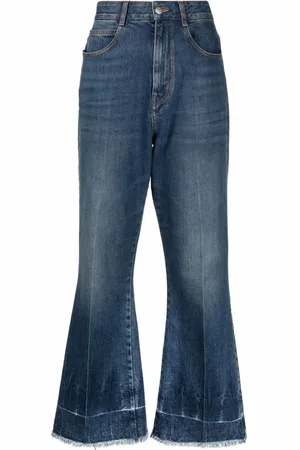 Stella McCartney Jeans, Dames, Blauw, W30, Denim, Vintage Denim Crop Flare Jeans