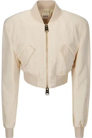 Khaite Jassen, Dames, , S, Crop Jas met Ritssluiting