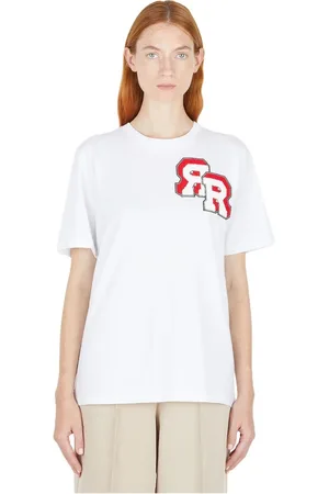 Rokh Tops, Dames, Wit, S, Katoen, T-Shirts
