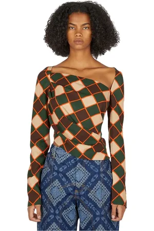 Ahluwalia Tops, Dames, Groen, M, Grafische Motief Top