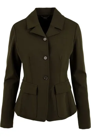 Aspesi Jassen, Dames, Groen, M, Militaire Jas voor Dames
