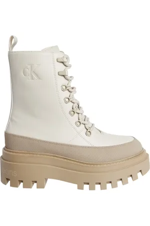 Calvin Klein Schoenen, Dames, , 36 EU, Veterschoen Flatform Enkellaarzen
