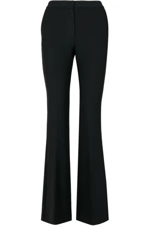 SIMONA CORSELLINI Broeken, Dames, Zwart, M, Zwarte Flare Broek met Zijzakken
