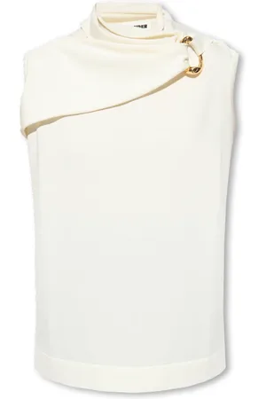 Jil Sander Tops, Dames, , S, Katoen, Top met applicatie