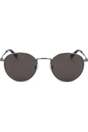 Tommy Hilfiger Accessoires, unisex, Veelkleurig, ONE Size, Metalen zonnebril met donkere ruthenium afwerking