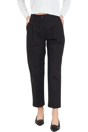 Nine In The Morning Broeken, Dames, Zwart, W28, Hoge Taille Slim Fit Blauwe Broek