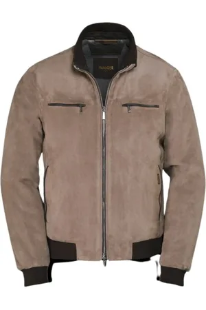 MOORER Jassen, Heren, , 2Xl, Suède, Bomberjack van suède lamsvacht