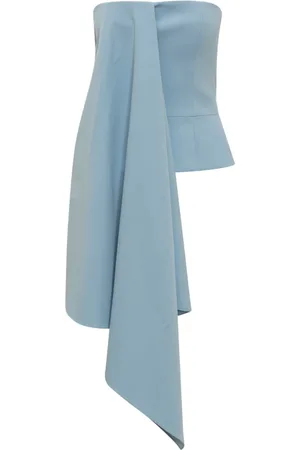 DEL CORE Tops, Dames, Blauw, S, Gedrapeerd Corset Top