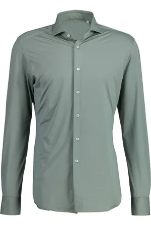 Xacus Overhemden, Heren, Groen, 2Xl, Leer, Hyper Flex Overhemd - Lichtgroen