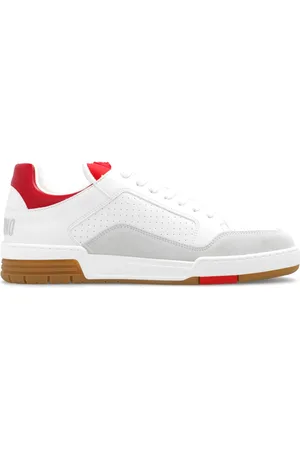 Moschino Schoenen, Heren, Wit, 40 EU, Leer, Sneakers met logo
