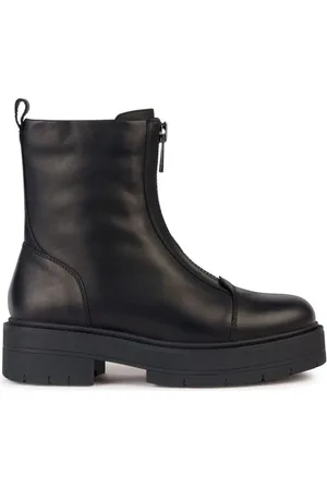 Geox Schoenen, Dames, Zwart, 36 EU, Wol, Zwarte Spherica EC7 Enkellaarsjes