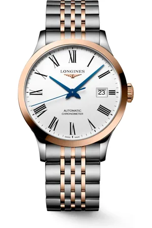 Longines Accessoires, Dames, Wit, ONE Size, Automatisch Witte Wijzerplaat Stalen Horloge