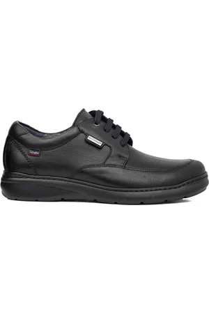 CallagHan Schoenen, Heren, Zwart, 44 EU, Leer, Heren Zwarte Leren Schoenen