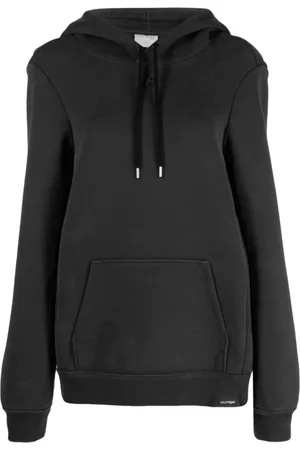 Courrèges Sweatshirts & Hoodies, Dames, Grijs, XS, Katoen, Grijze katoenen sweatshirt met trekkoord capuchon
