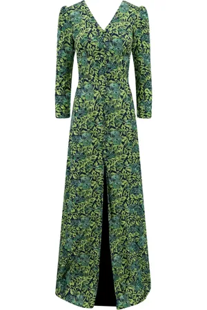 SALONI Kleedjes, Dames, Groen, S, Maxi Jurk