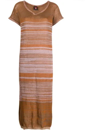 Vitelli Kleedjes, Dames, Bruin, S, Maxi Jurk