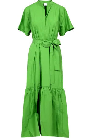 Sundek Kleedjes, Dames, Groen, S, Katoen, Maxi Jurk