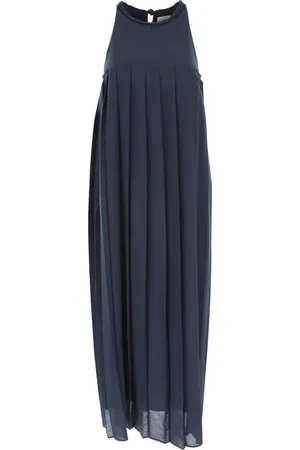 ALYSI Kleedjes, Dames, Blauw, S, Maxi Jurk