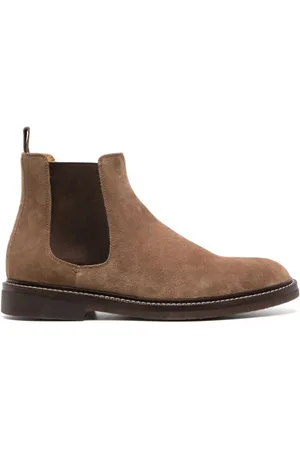 Brunello Cucinelli Schoenen, Heren, Bruin, 40 EU, Stijlvolle Laarzen