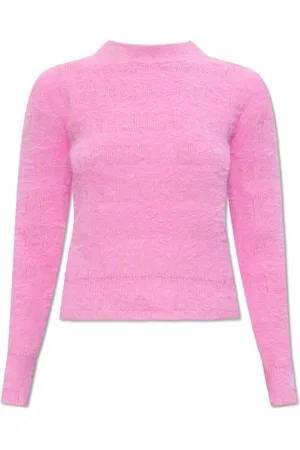 Balenciaga Truien, Dames, Roze, M, Geborduurde trui