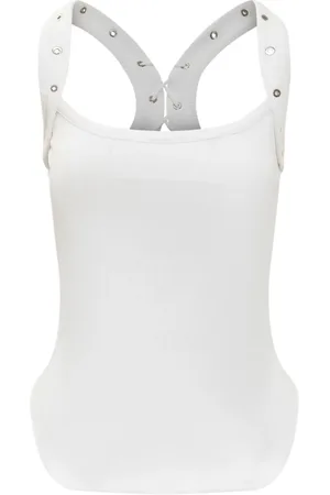 The Attico Tops, Dames, Wit, S, Costina Tanktop