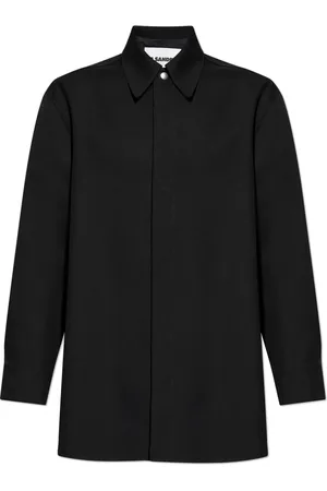 Jil Sander Jassen, Heren, Zwart, M, Wol, Wollen Jas
