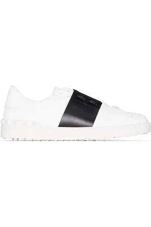VALENTINO Schoenen, Dames, Wit, 40 EU, Leer, Open Sneakers