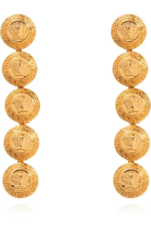 VERSACE Accessoires, Dames, Geel, ONE Size, Druppeloorbellen