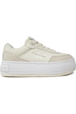 Calvin Klein Schoenen, Dames, , 38 EU, Platte Lage Veterschoenen voor Dames