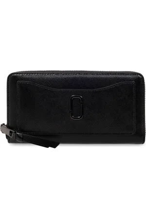 Marc Jacobs Accessoires, Dames, Zwart, ONE Size, Leer, Portemonnee met Logo