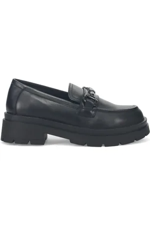 Tosca Blu Schoenen, Dames, Zwart, 40 EU, Stijlvolle Mocassin met Microrhinestones