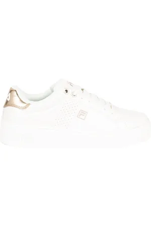Fila Schoenen, Dames, Wit, 38 EU, Leer, Ronde Neus Veterschoenen
