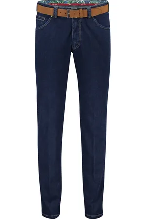 Meyer Jeans, Heren, Blauw, M, Denim, Blauwe Denim 5-Pocket Jeans