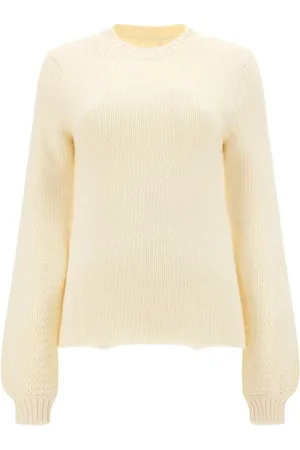 Chloé Truien, Dames, Wit, S, Wol, Witte Cashmere en Wol Trui