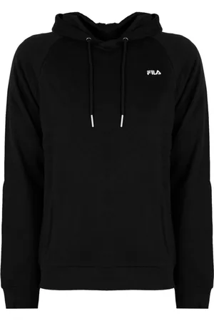 Fila Sweatshirts & Hoodies, Heren, Zwart, XL, Katoen, Loszittende hoodie