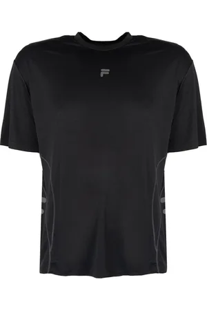Fila Tops, Heren, Zwart, L, Polyester, Klassiek Ronde Hals T-Shirt