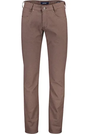 Atelier Gardeur Broeken, Heren, Bruin, W38 L30, Denim, Bruine Denim Jeans